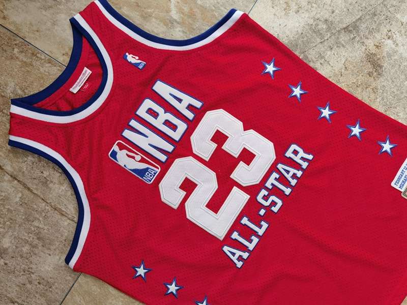 Chicago Bulls 1989 Red #23 JORDAN ALL-STAR Classics Basketball Jersey (Closely Stitched)