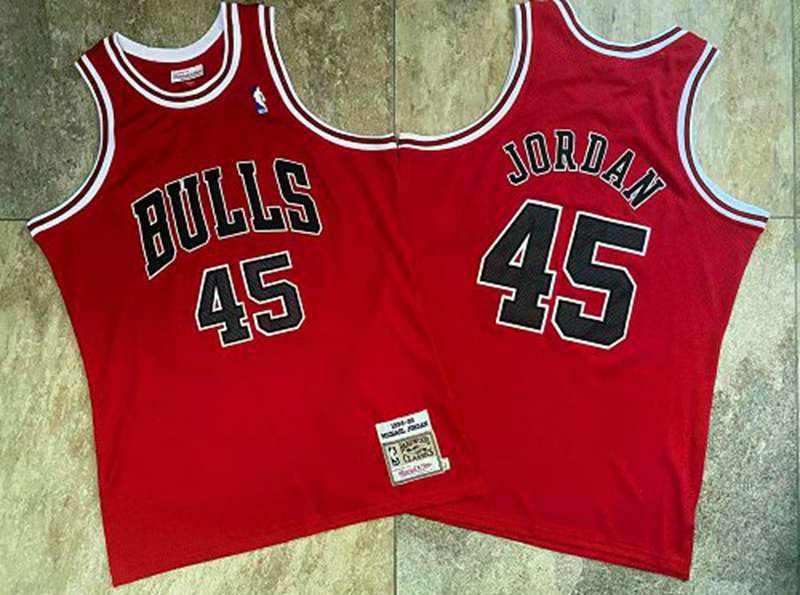 Chicago Bulls 1994/95 Red #45 JORDAN Classics Basketball Jersey (Closely Stitched) Chicago Bulls 1994/95 Red #45 JORDAN Classics Basketball Jersey (Closely Stitched)