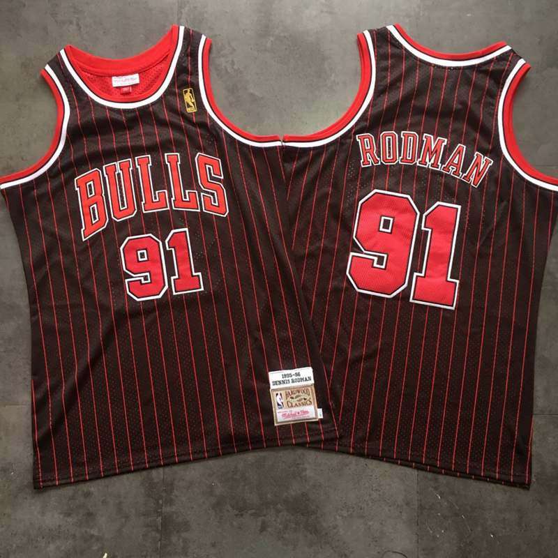 Chicago Bulls 1995/96 Black #91 RODMAN Classics Basketball Jersey (Closely Stitched) Chicago Bulls 1995/96 Black #91 RODMAN Classics Basketball Jersey (Closely Stitched)
