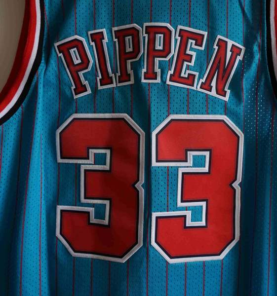 Chicago Bulls 1995/96 Blue #33 PIPPEN Classics Basketball Jersey (Stitched)