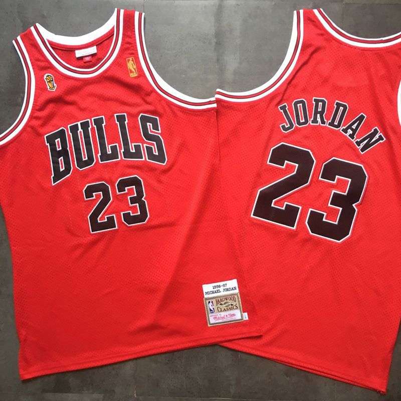 Chicago Bulls 1996/97 Red #23 JORDAN Champion Classics Basketball Jersey (Closely Stitched) Chicago Bulls 1996/97 Red #23 JORDAN Champion Classics Basketball Jersey (Closely Stitched)