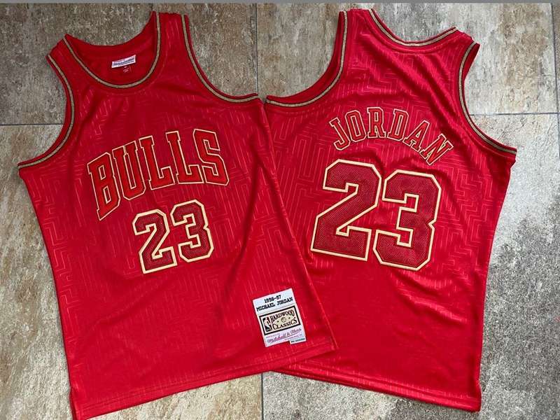 Chicago Bulls 1996/97 Red #23 JORDAN Classics Basketball Jersey (Closely Stitched) Chicago Bulls 1996/97 Red #23 JORDAN Classics Basketball Jersey (Closely Stitched)