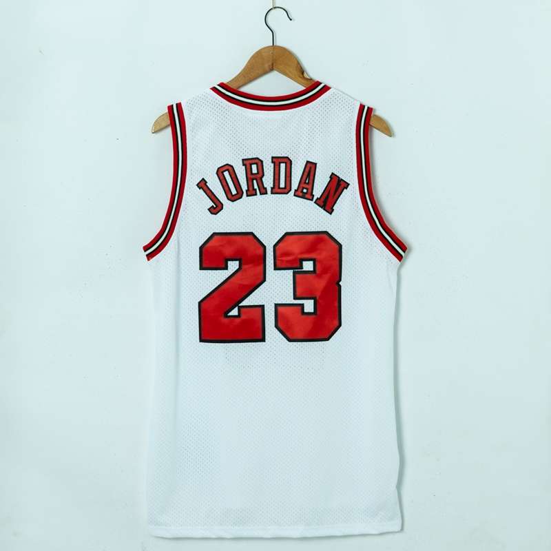 Chicago Bulls 1996/97 White #23 JORDAN Champion Classics Basketball Jersey (Stitched)