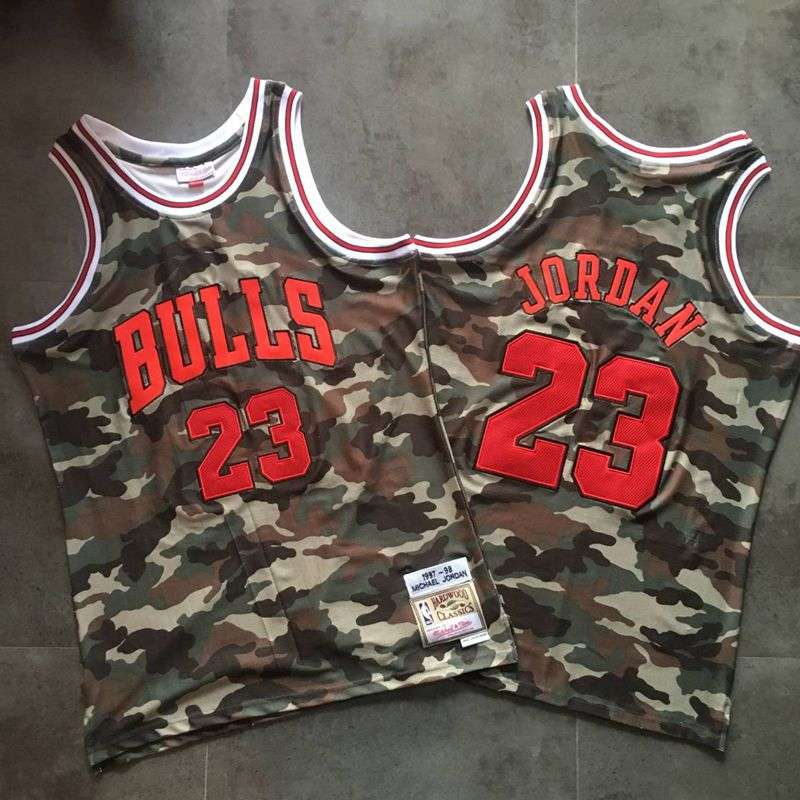Chicago Bulls 1997/98 Camouflage #23 JORDAN Classics Basketball Jersey (Closely Stitched) Chicago Bulls 1997/98 Camouflage #23 JORDAN Classics Basketball Jersey (Closely Stitched)
