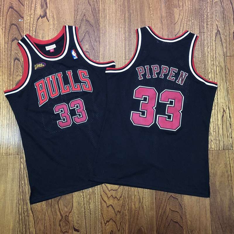 Chicago Bulls 1997/98 Black #33 PIPPEN Finals Classics Basketball Jersey (Closely Stitched) Chicago Bulls 1997/98 Black #33 PIPPEN Finals Classics Basketball Jersey (Closely Stitched)