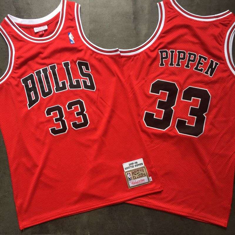 Chicago Bulls 1997/98 Red #33 PIPPEN Classics Basketball Jersey (Closely Stitched) Chicago Bulls 1997/98 Red #33 PIPPEN Classics Basketball Jersey (Closely Stitched)