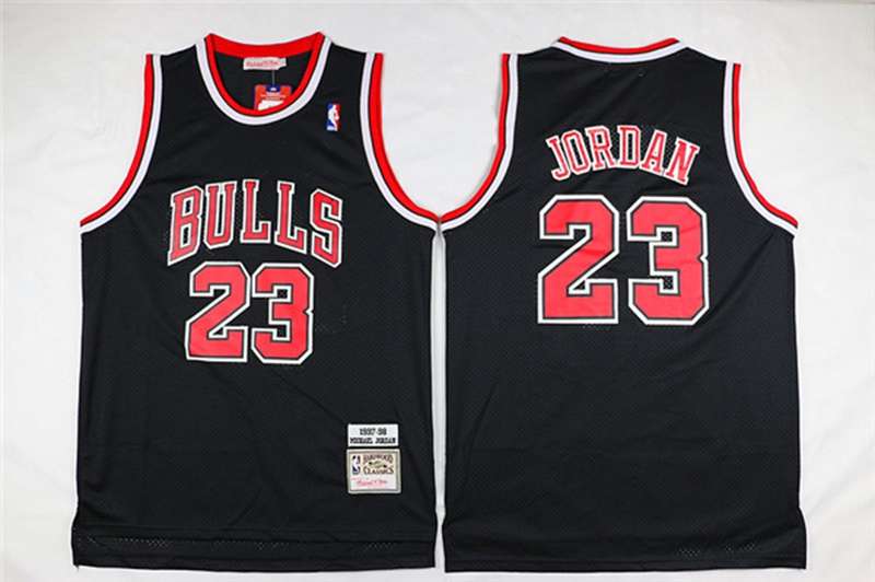 Chicago Bulls 1997/98 Black #23 JORDAN Classics Basketball Jersey 03 (Stitched) Chicago Bulls 1997/98 Black #23 JORDAN Classics Basketball Jersey 03 (Stitched)