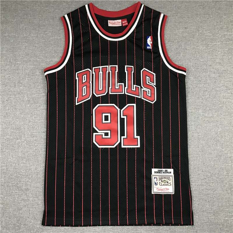 Chicago Bulls 1997/98 Black #91 RODMAN Classics Basketball Jersey (Stitched) Chicago Bulls 1997/98 Black #91 RODMAN Classics Basketball Jersey (Stitched)
