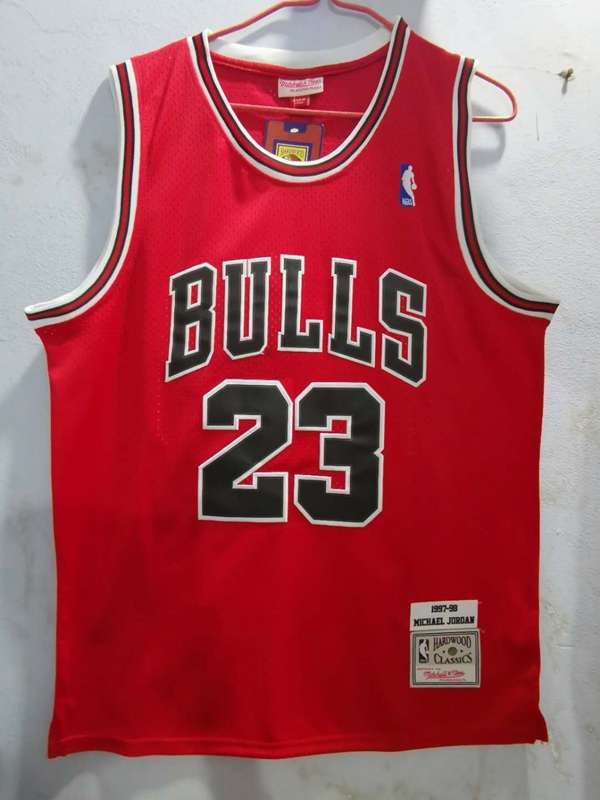 Chicago Bulls 1997/98 Red #23 JORDAN Classics Basketball Jersey (Stitched) Chicago Bulls 1997/98 Red #23 JORDAN Classics Basketball Jersey (Stitched)