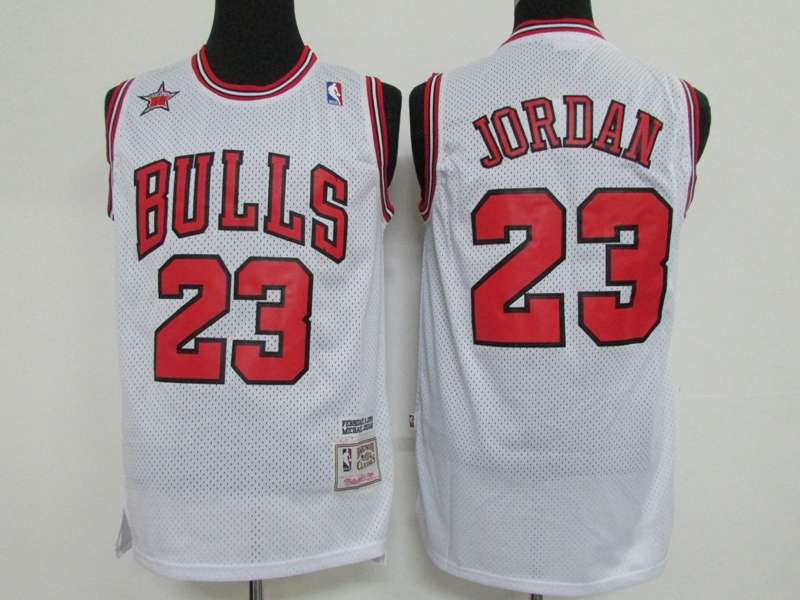 Chicago Bulls 1998 White #23 JORDAN ALL-STAR Classics Basketball Jersey (Stitched) Chicago Bulls 1998 White #23 JORDAN ALL-STAR Classics Basketball Jersey (Stitched)