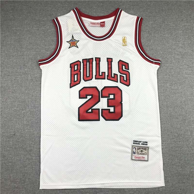 Chicago Bulls 1998 White #23 JORDAN ALL-STAR Classics Basketball Jersey 02 (Stitched) Chicago Bulls 1998 White #23 JORDAN ALL-STAR Classics Basketball Jersey 02 (Stitched)