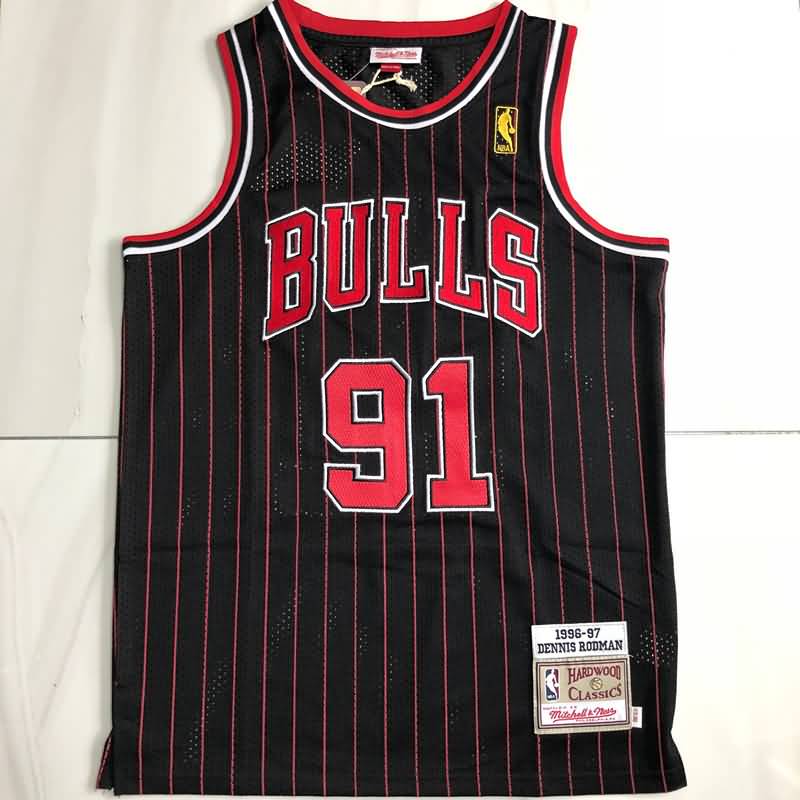 Chicago Bulls 1996/97 Black #91 RODMAN Classics Basketball Jersey (Closely Stitched) Chicago Bulls 1996/97 Black #91 RODMAN Classics Basketball Jersey (Closely Stitched)