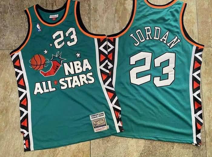 Chicago Bulls 1996 Green #23 JORDAN ALL-STAR Classics Basketball Jersey (Closely Stitched) Chicago Bulls 1996 Green #23 JORDAN ALL-STAR Classics Basketball Jersey (Closely Stitched)
