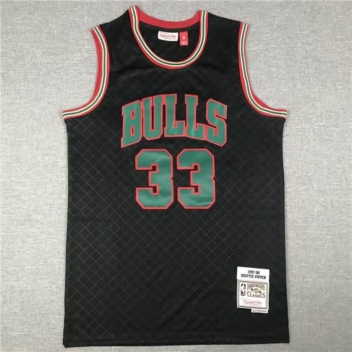 Chicago Bulls 1997/98 Black #33 PIPPEN Classics Basketball Jersey 04 (Stitched) Chicago Bulls 1997/98 Black #33 PIPPEN Classics Basketball Jersey 04 (Stitched)