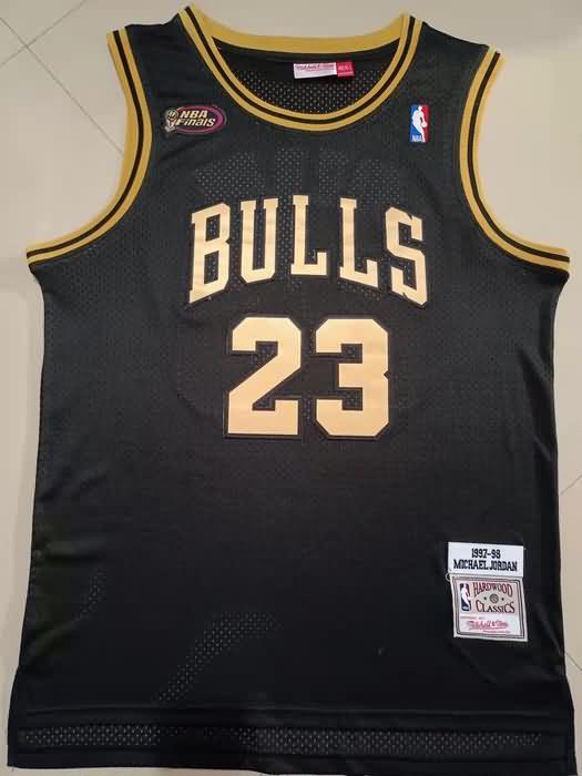 Chicago Bulls 1997/98 Black #23 JORDAN Finals Classics Basketball Jersey 02 (Stitched) Chicago Bulls 1997/98 Black #23 JORDAN Finals Classics Basketball Jersey 02 (Stitched)