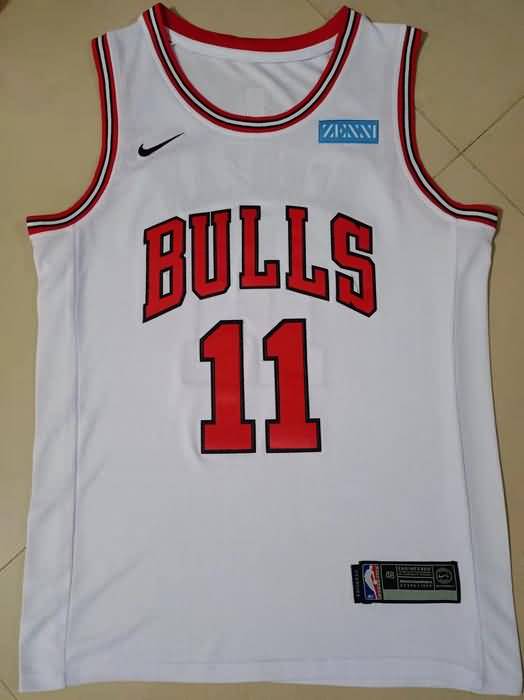 Chicago Bulls White #11 DeROZAN Basketball Jersey (Stitched)