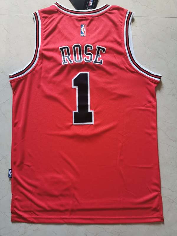 Chicago Bulls Red #1 ROSE Classics Basketball Jersey (Stitched)