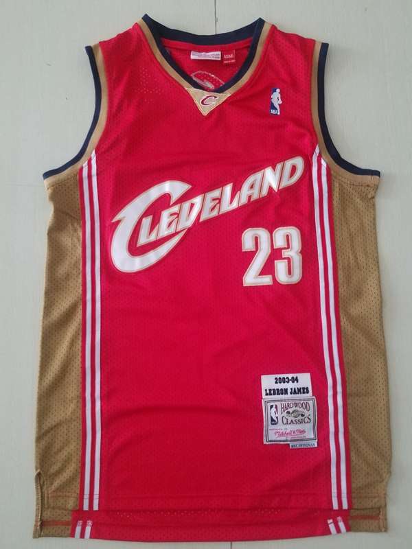 Cleveland Cavaliers 2003/04 Red #23 JAMES Classics Basketball Jersey (Stitched) Cleveland Cavaliers 2003/04 Red #23 JAMES Classics Basketball Jersey (Stitched)
