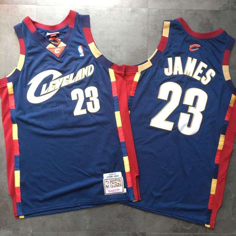 Cleveland Cavaliers 2008/09 Dark Blue #23 JAMES Classics Basketball Jersey (Closely Stitched) Cleveland Cavaliers 2008/09 Dark Blue #23 JAMES Classics Basketball Jersey (Closely Stitched)