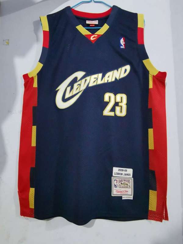 Cleveland Cavaliers 2008/09 Dark Blue #23 JAMES Classics Basketball Jersey (Stitched) Cleveland Cavaliers 2008/09 Dark Blue #23 JAMES Classics Basketball Jersey (Stitched)