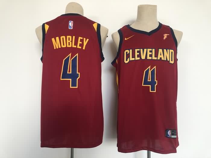 Cleveland Cavaliers Red #4 MOBLEY Basketball Jersey (Stitched) Cleveland Cavaliers Red #4 MOBLEY Basketball Jersey (Stitched)