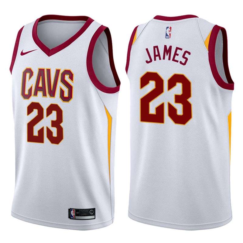 Cleveland Cavaliers White #23 JAMES Basketball Jersey (Stitched) Cleveland Cavaliers White #23 JAMES Basketball Jersey (Stitched)