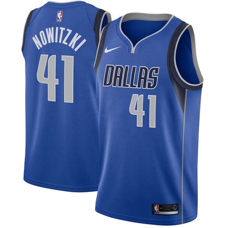 Dallas Mavericks 20/21 Blue #41 NOWITZKI Basketball Jersey (Stitched) Dallas Mavericks 20/21 Blue #41 NOWITZKI Basketball Jersey (Stitched)