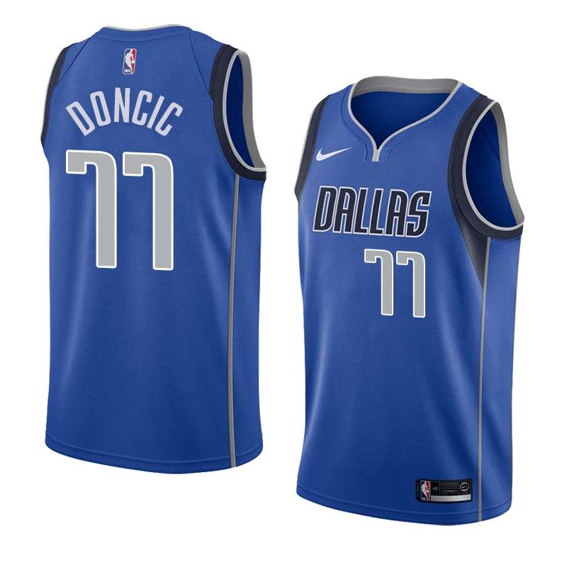 Dallas Mavericks 20/21 Blue #77 DONCIC Basketball Jersey (Stitched) Dallas Mavericks 20/21 Blue #77 DONCIC Basketball Jersey (Stitched)