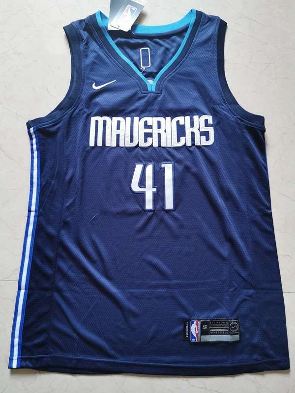 Dallas Mavericks 20/21 Dark Blue #41 NOWITZKI Basketball Jersey (Stitched) Dallas Mavericks 20/21 Dark Blue #41 NOWITZKI Basketball Jersey (Stitched)