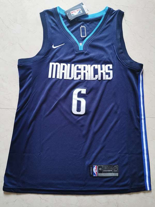 Dallas Mavericks 20/21 Dark Blue #6 PORZINGIS Basketball Jersey (Stitched) Dallas Mavericks 20/21 Dark Blue #6 PORZINGIS Basketball Jersey (Stitched)