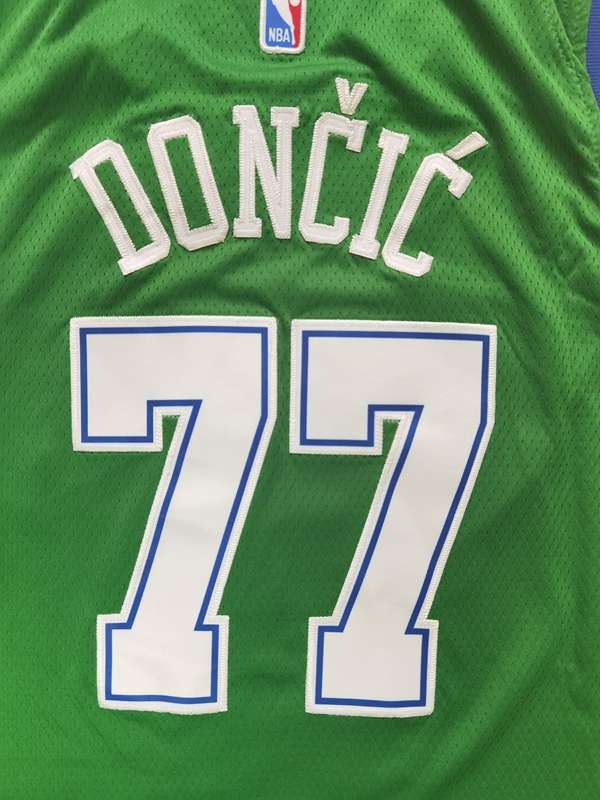 Dallas Mavericks 20/21 Green #77 DONCIC Basketball Jersey (Stitched)