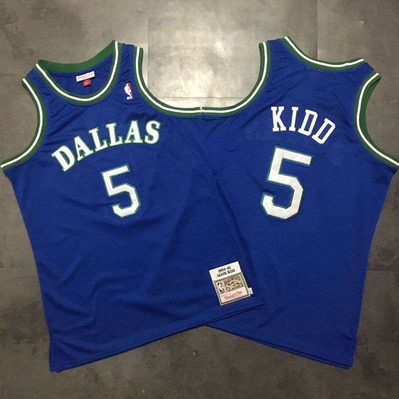 Dallas Mavericks 1994/95 Blue #5 KIDD Classics Basketball Jersey (Closely Stitched) Dallas Mavericks 1994/95 Blue #5 KIDD Classics Basketball Jersey (Closely Stitched)