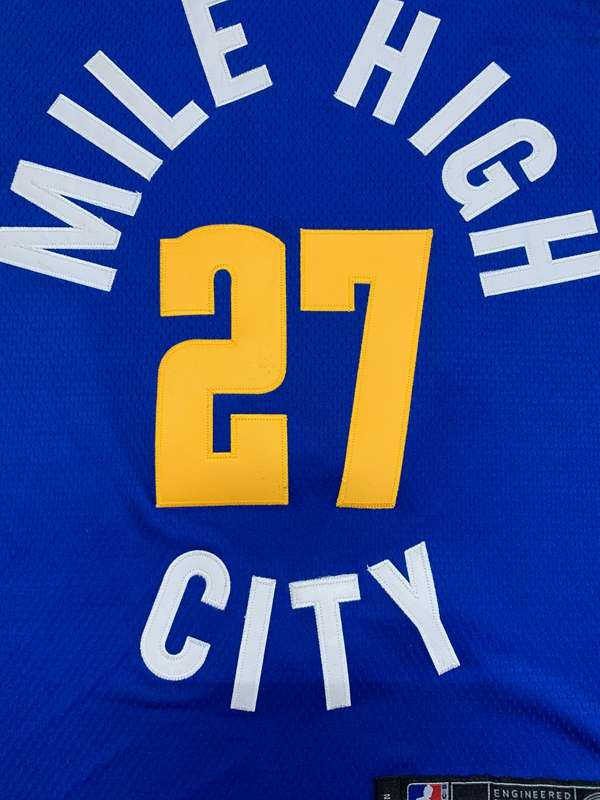 Denver Nuggets 20/21 Blue #27 MURRAY Basketball Jersey (Stitched)