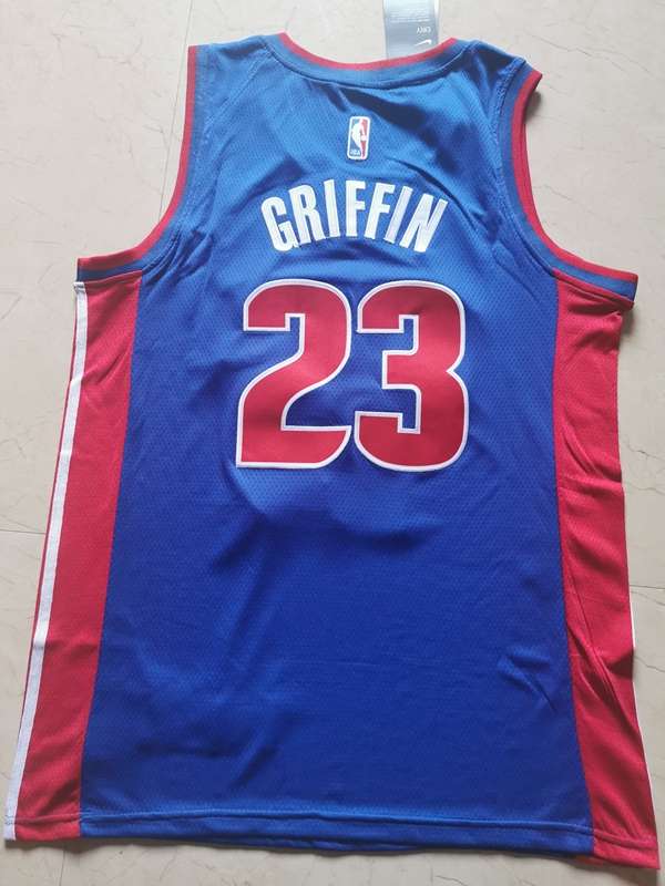 Detroit Pistons 20/21 Blue #23 GRIFFIN Basketball Jersey (Stitched)