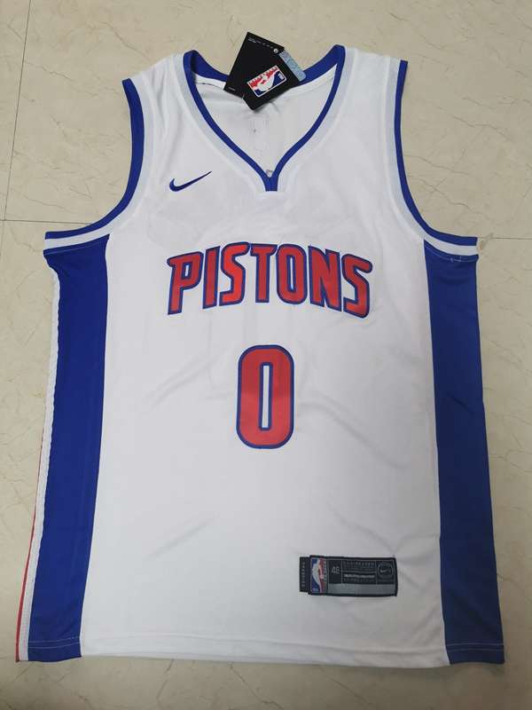 Detroit Pistons 20/21 White #0 DRUMMOND Basketball Jersey (Stitched) Detroit Pistons 20/21 White #0 DRUMMOND Basketball Jersey (Stitched)