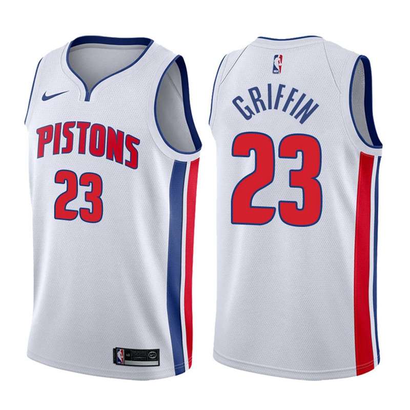 Detroit Pistons 20/21 White #23 GRIFFIN Basketball Jersey (Stitched) Detroit Pistons 20/21 White #23 GRIFFIN Basketball Jersey (Stitched)