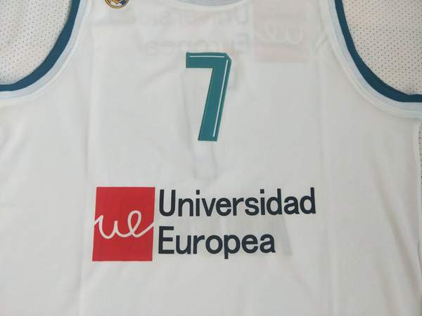 Real Madrid White #7 DONCIC Basketball Jersey (Stitched)