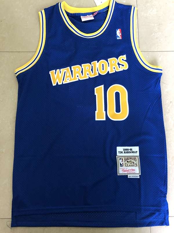Golden State Warriors 1990/91 Blue #10 HARDAWAY Classics Basketball Jersey (Stitched) Golden State Warriors 1990/91 Blue #10 HARDAWAY Classics Basketball Jersey (Stitched)