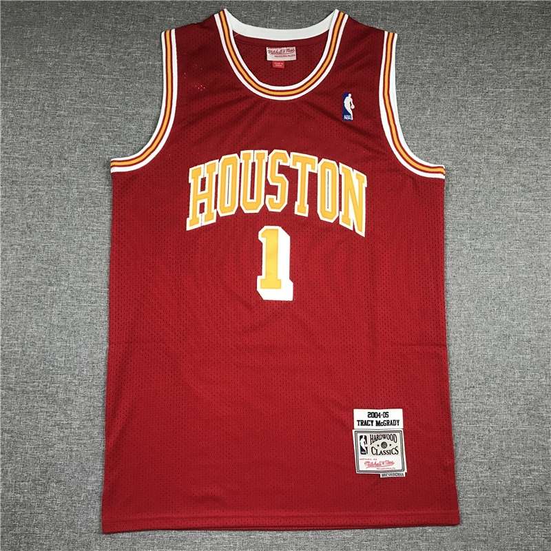 Houston Rockets 2004/05 Red #1 MCGRADY Classics Basketball Jersey (Stitched) Houston Rockets 2004/05 Red #1 MCGRADY Classics Basketball Jersey (Stitched)