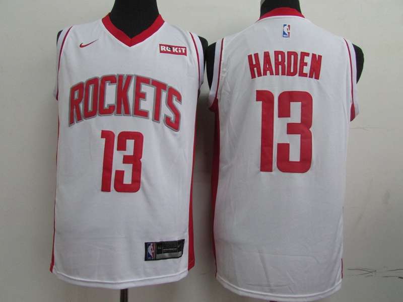 Houston Rockets 20/21 White #13 HARDEN Basketball Jersey (Stitched) Houston Rockets 20/21 White #13 HARDEN Basketball Jersey (Stitched)