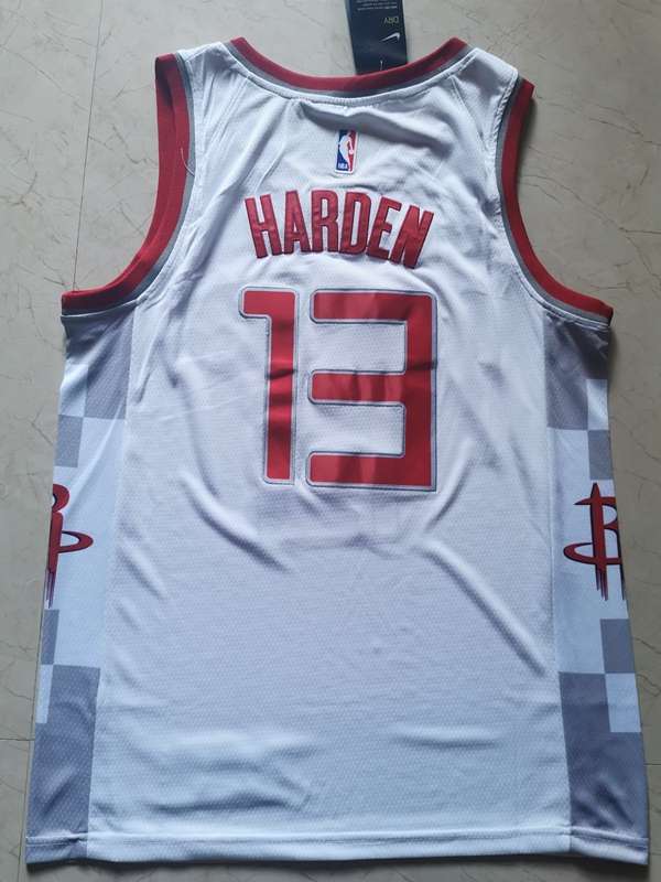 Houston Rockets 2020 White #13 HARDEN City Basketball Jersey (Stitched)