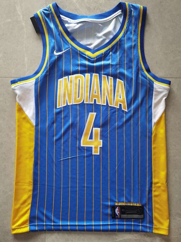 Indiana Pacers 20/21 Blue #4 OLADIPO City Basketball Jersey (Stitched) Indiana Pacers 20/21 Blue #4 OLADIPO City Basketball Jersey (Stitched)