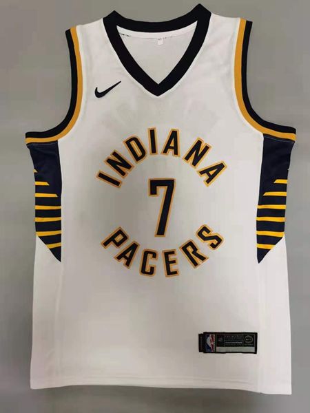 Indiana Pacers White #7 BROGDON Basketball Jersey (Stitched) Indiana Pacers White #7 BROGDON Basketball Jersey (Stitched)