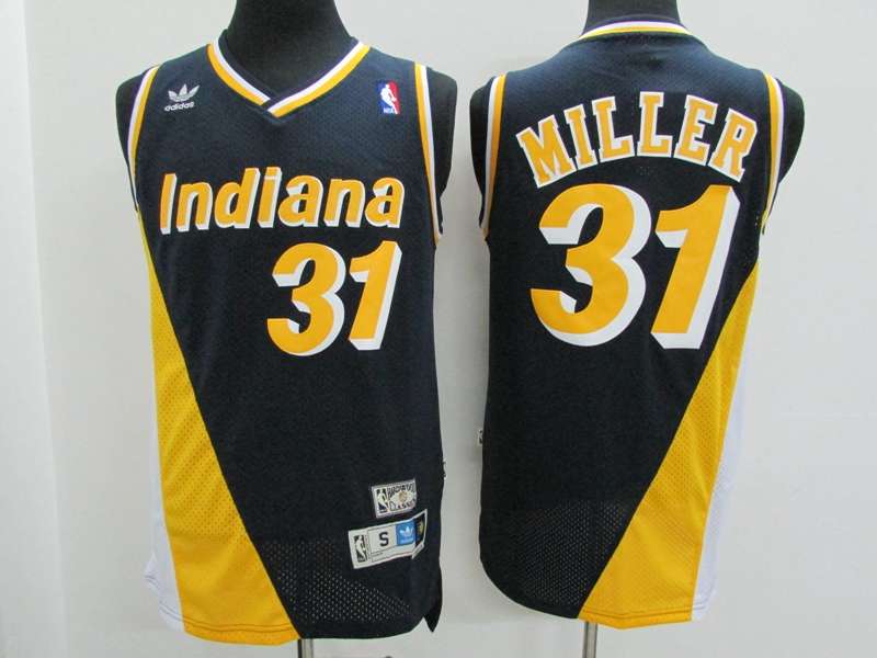 Indiana Pacers Black #31 MILLER Classics Basketball Jersey (Stitched) Indiana Pacers Black #31 MILLER Classics Basketball Jersey (Stitched)