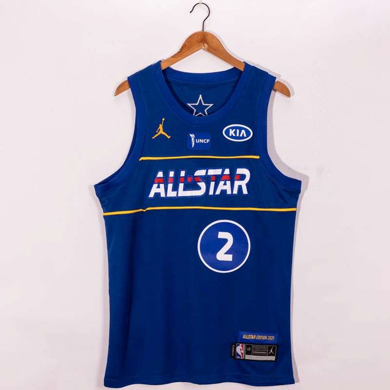 Los Angeles Clippers 2021 Blue #2 LEONARD ALL-STAR Basketball Jersey (Stitched)