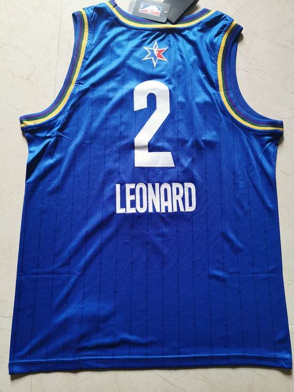 Los Angeles Clippers 2020 Blue #2 LEONARD ALL-STAR Basketball Jersey (Stitched)