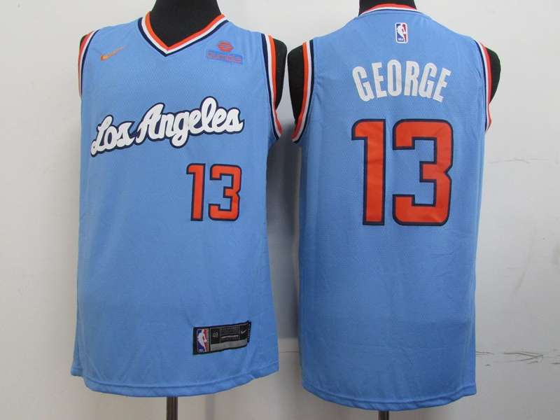 Los Angeles Clippers Blue #13 GEORGE Basketball Jersey 02 (Stitched) Los Angeles Clippers Blue #13 GEORGE Basketball Jersey 02 (Stitched)
