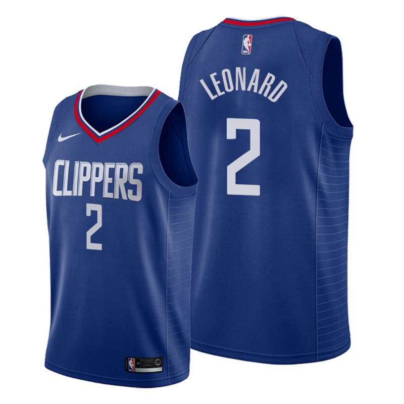 Los Angeles Clippers Blue #2 LEONARD Basketball Jersey (Stitched) Los Angeles Clippers Blue #2 LEONARD Basketball Jersey (Stitched)