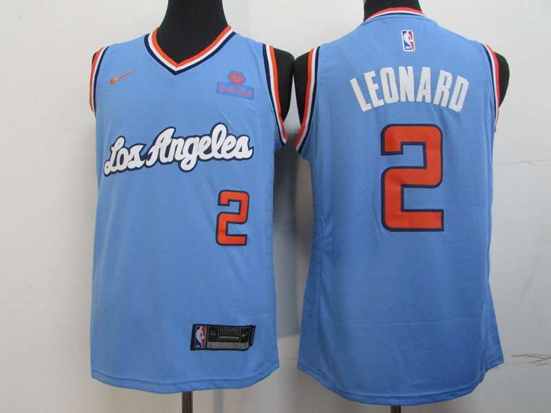 Los Angeles Clippers Blue #2 LEONARD Basketball Jersey 02 (Stitched) Los Angeles Clippers Blue #2 LEONARD Basketball Jersey 02 (Stitched)