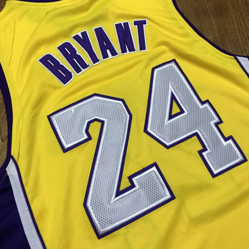 Los Angeles Lakers 2008/09 Yellow #24 BRYANT Classics Basketball Jersey (Closely Stitched)